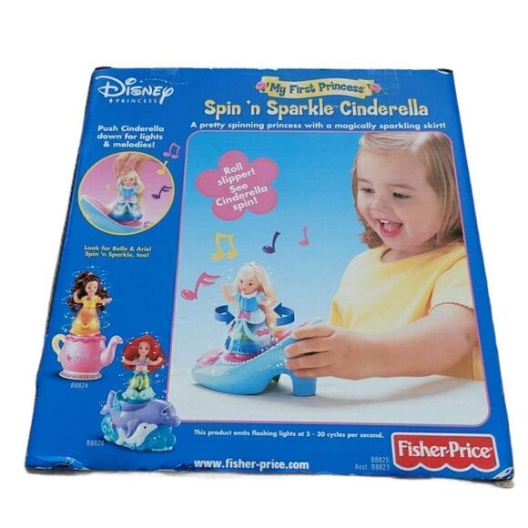 DISNEY PRINCESS SPIN SPARKLE CINDERELLA - Picture 2 of 4